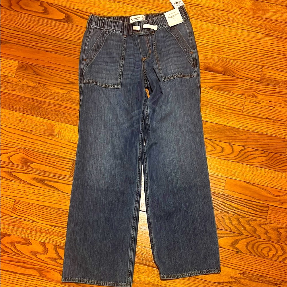 Abercrombie Kids Relaxed Fit Jeans - Dark Blue